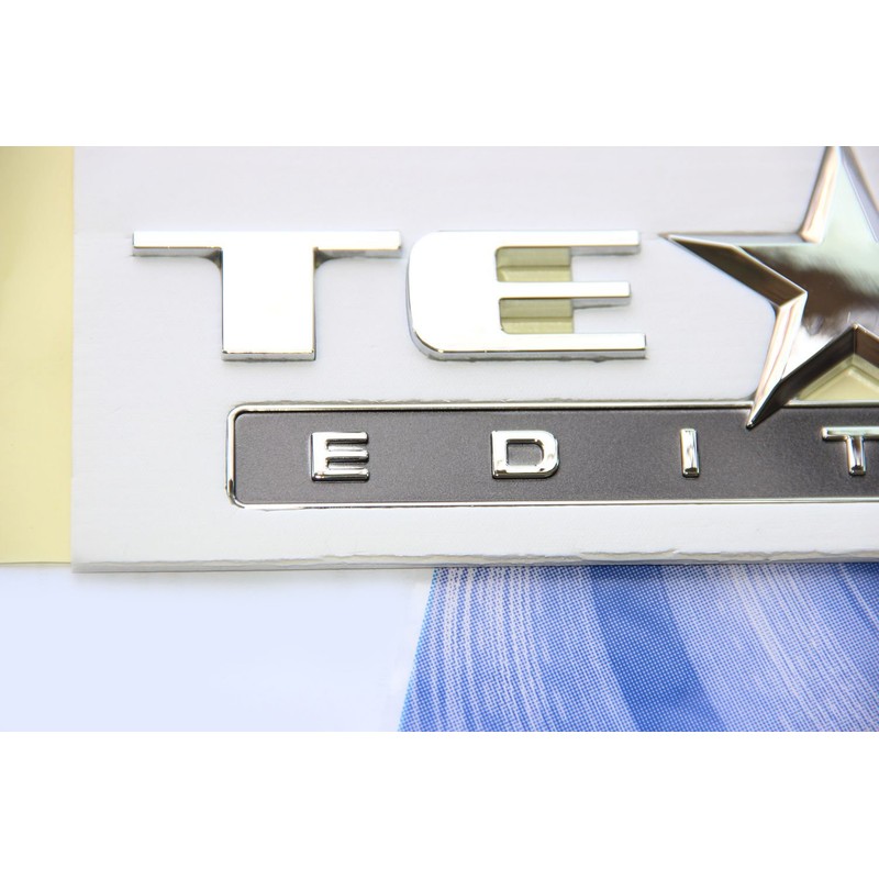 Yoaoo 3pack OEM Chrome Sierra Texas Edition Emblem Badge Compatible