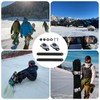 2pcs Snowboard Ankle Ladder Strap Binding Replacement with Black Strap