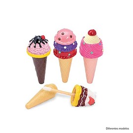 Lip gloss in cone shape.