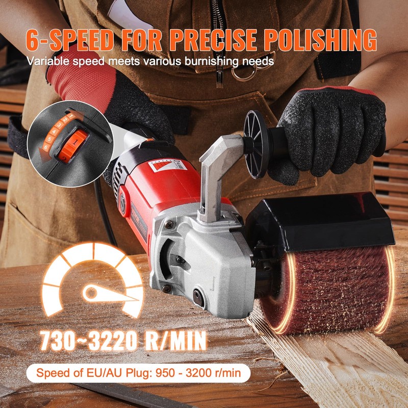 VEVOR Burnishing Polishing Machine, 1200W 6 Variable Speed Surface Conditioning