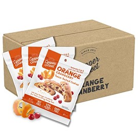 Cooper Street Cookies All Natural Twice Baked Crispy Cookie, Nut & Dairy Free, Biscotti Style 1.25oz,, Orange Cranberry (Orange Cranberry, 1.25 Ounce (Pack of 24))