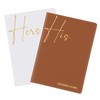 LusofieHis and Hers Book for Wedding - Lined Vow Booklets