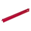 Alumicolor Select-a-Scale Engineer Drafting Tool w/Rotating Calibration Rod (12IN, Red)