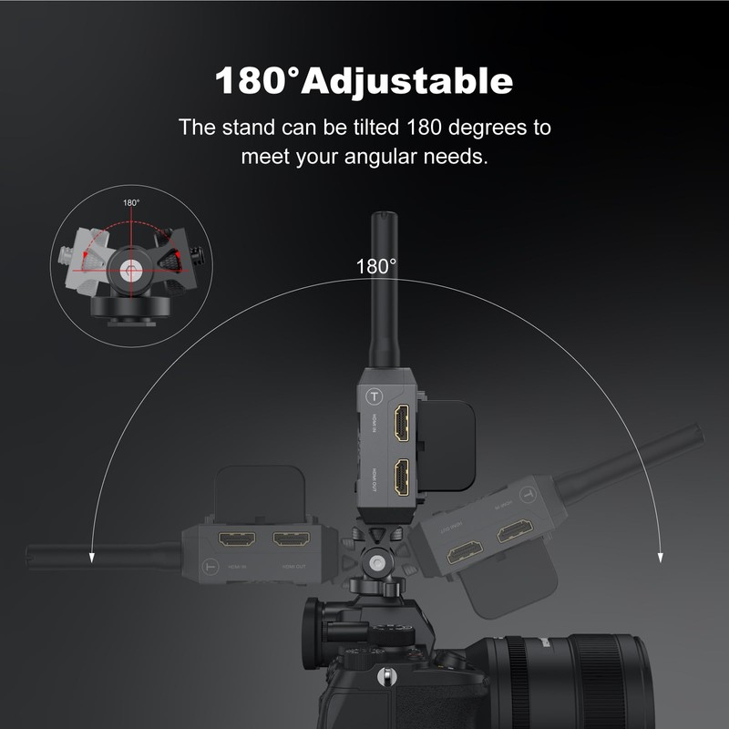 Accsoon 1/4" Multi-Directional Cold Shoe Mount Adapter with 1/4" Thread