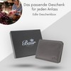 Baur Men's Genuine Leather Wallet with RFID Protection, Landscape Format,