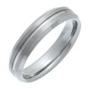 Theia Nickel Free Tungsten Matt and Polished 5mm Ring -