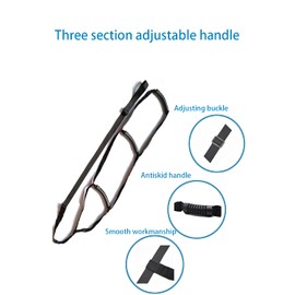 Healthman Bed Ladder Assist with Hard Handle ,Sit Up Helper with Adjustable Length-Pull Up Rope Ladder (Five Handle)