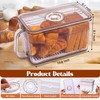 Gifhomfix 2PCS Bread Box for Homemade Bread Airtight Bread Boxes