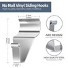 Antimbee Heavy-Duty Stainless Steel Siding Hooks,30 Pack No Hole Siding
