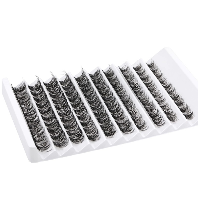 Goddvenus Cluster Lashes D Curl Individual Lashes, 100pcs Lashes Individual