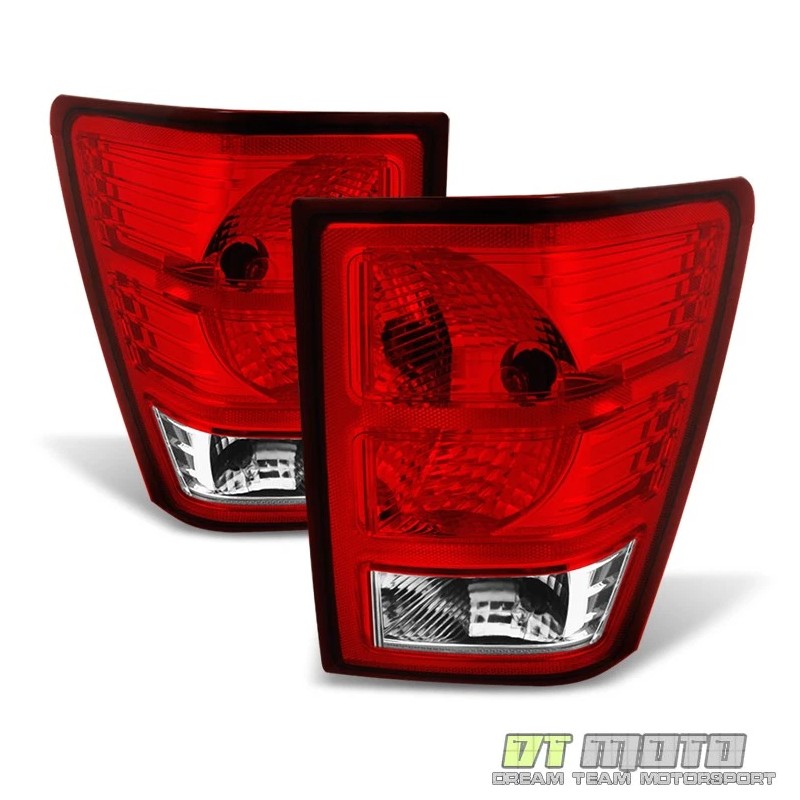 DTMOTO 2007-2010 Jeep Grand Cherokee Tail LIghts Brake Lamps Replacement