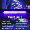 CICINY Black Light Bar 10W UV Blacklight Strip for Glow