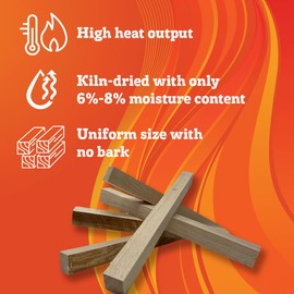 Heatcraft Premium Kiln Dried Wood Kindling for Pizza Ovens, Tabletop Fire Pits & Campfires