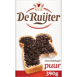 Codette Cioccolato | Spruzzi Di Cioccolato Scuro | Hagelslag | De Ruijter | 390 Grammo Total