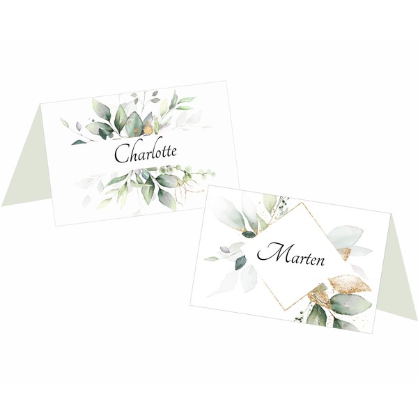 Place Cards Name Cards Pack of 50 for Writing on Wedding Birthday Confirmation Communion Christening Celebration (Diamond)