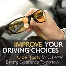 Illumin Night Driving Glasses Vector - Improve Road Safety with Outdoor Night Vision Lenses, Improved Contrast and Anti-glare