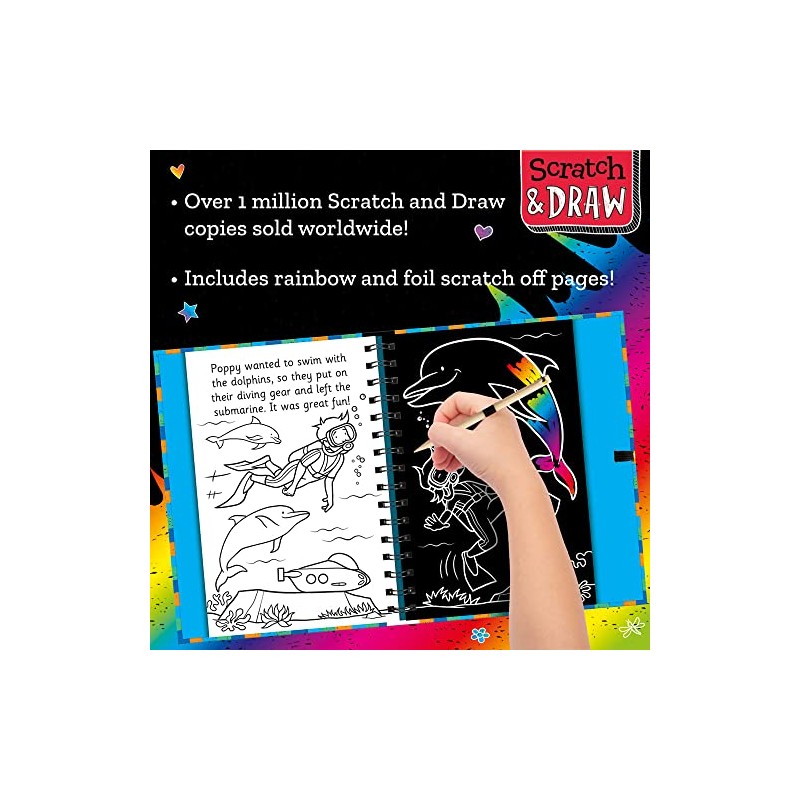 Scratch & Draw Ocean Animals - Scratch Art Activity Book