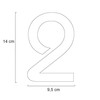 Metzler Stainless Steel House Number – Modern Design – Weatherproof