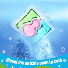 Heigble 160 Count Laundry Detergent Pods Bulk 3-in-1 Laundry Detergent Pacs Stain Remover Powerful Decontamination Fragrance Enhancement