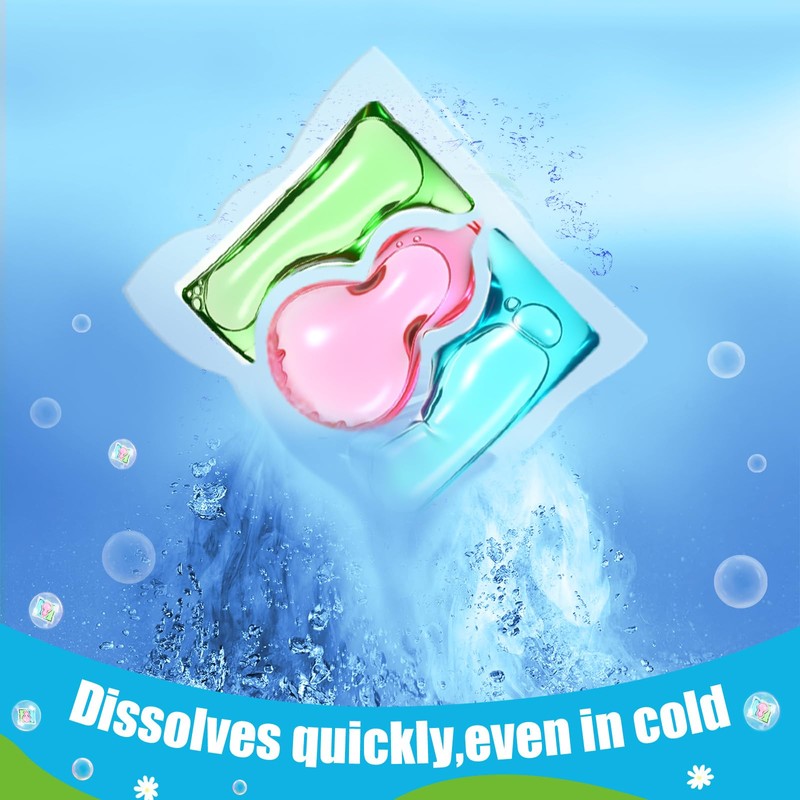 Heigble 160 Count Laundry Detergent Pods Bulk 3-in-1 Laundry Detergent