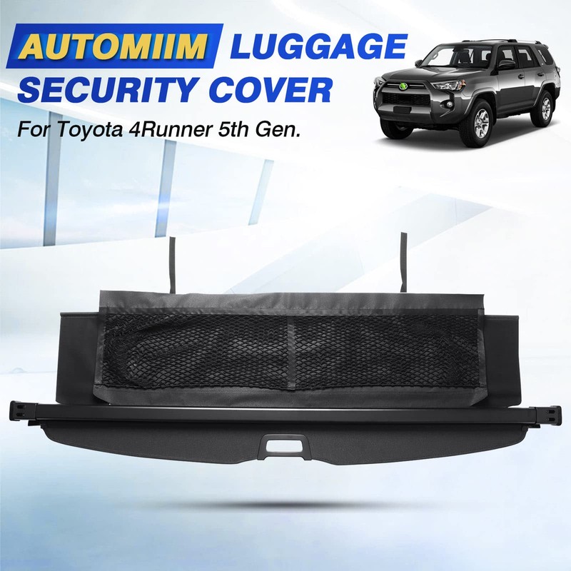 Automiim Cargo Cover for Toyota 4Runner 2024 2023 2010-2022 Trunk
