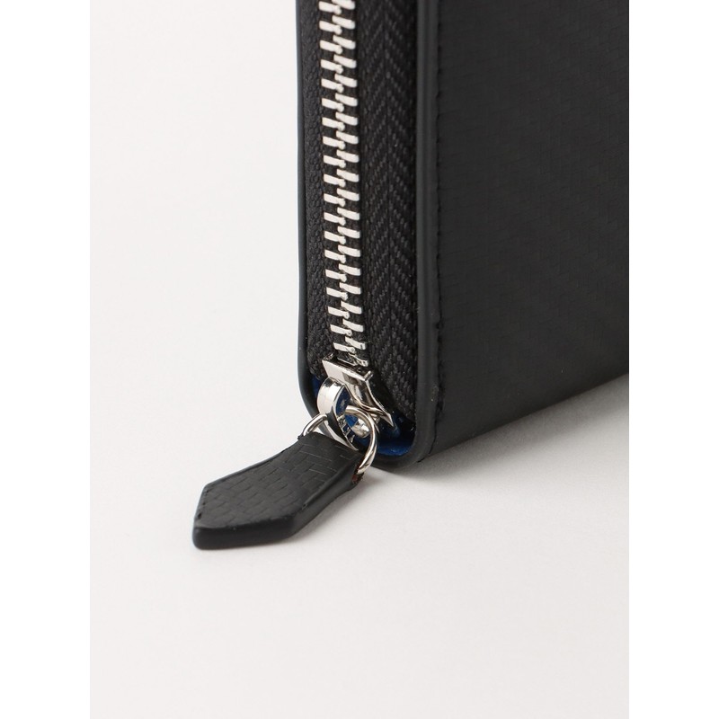 BEAMS HEART Men's Hybrid Long Zip Wallet Pouch, Black, Free