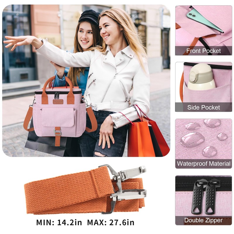 Joymee Insulated Lunch Bag for Women/Men, Waterproof Lunch Box for