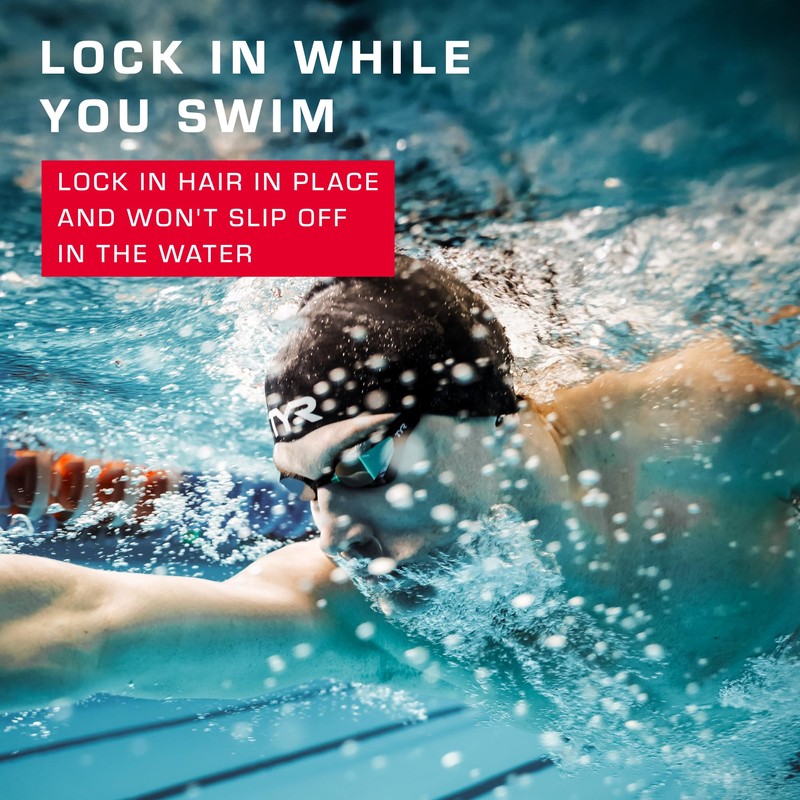 TYR Latex Adult Swim Cap for Women and Men -