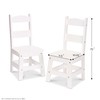 Melissa & Doug Wooden Chairs, Set of 2 - White