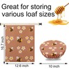 AMZDOTD Reusable Sourdough Bread Bags with Cotton Bowl Covers,Cotton Beeswax