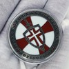 Knight Templar Challenge Coin Red Cross Religious Coin Inspirational Collection