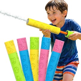 Squirt Gun Bulk 6 Pack - Foam Water Shooters & Water Blaster Soakers for Kids Adults, Durable Fun for Pool Squirt Beach Toys Outdoor Play, Party Favors