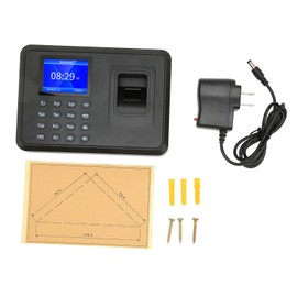 Fingerprint Attendance Machine 2.4 Inch 1000 User Capacity Name Display Biometric Fingerprint Machine 100‑240V US Plug