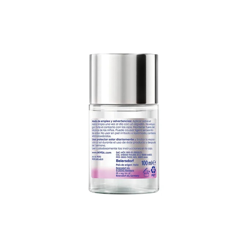 Nivea Tnico Exfoliante Skin Glow Instantneo 100ml Todo Tipo De