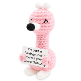 Rosa Positive Flamingo, Pocket Hug Flamingo Geschenke, Emotionale Unterstützung Geschenk, Glücksbringer und Taschenumarmung für Papa Opa Mama Oma Frauen Männer Freund Kollegin