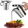 Double Insulated Sauce Jug with Hinged Lid,Ideal Stainless Steel Gravy