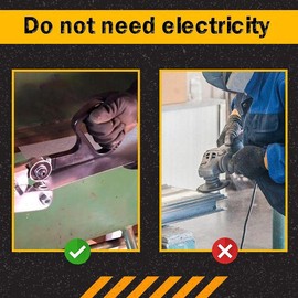 Portable Metal Plate Cutter, Durable Manual Metal Cutting Machine for Cutting Stainless Steel, Iron, Copper, Aluminum, Plastic, FRP Fiber, PVC, Default, standard