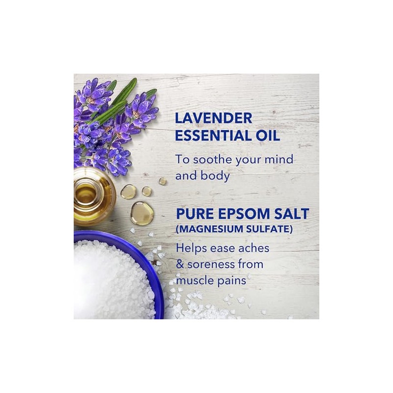 Dr Teal's Epsom Salt Soaking Solution, Soothe & Sleep, Lavender,