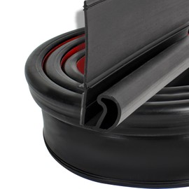 Earthtec RV Slide Out Rubber Weather Stripping Seals RV 1” D Bulb & 2” Wiper Seal Replacement for RV Camper Slideout System with Adhesive Backing (5 Feet)