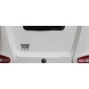 Hatcherabilia Caution Driver is Singing Funny Car Stickers - Van