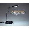 Bostitch Office VLED1800BK Metal Gooseneck LED Desk Lamp, Black
