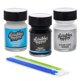 ScratchesHappen Exact-Match Touch Up Paint Kit - Premium White Pearl (NH-624P) Tricoat for Honda - Preferred (Paint + Clear Coat + Primer)