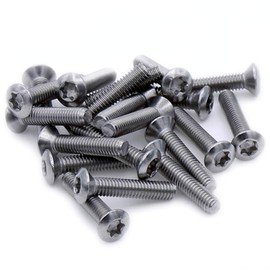 M6 (6mm x 35mm) TX Socket Raised Countersunk Machine Screw (Bolt) - Stainless Steel (A2) (Pack of 20)