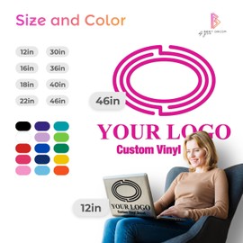 Custom Decals Stickers Vinyl - Logo Stickers Customized for Business, Home, Office - Waterproof Branding Sticker for Walls, Windows, Doors & More