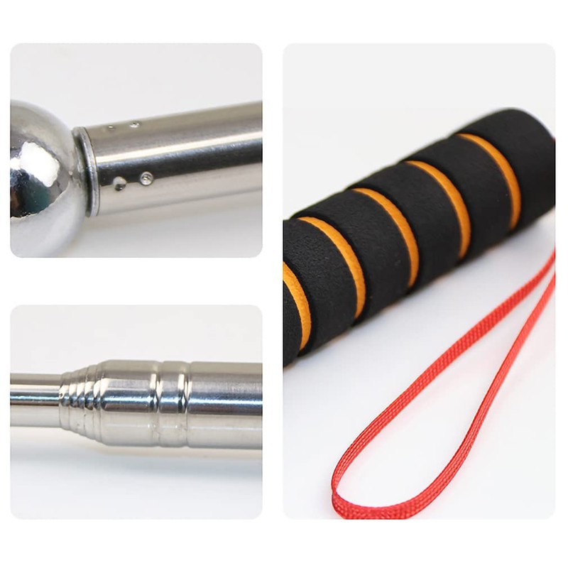 Stainless Steel Telescopic Sound Hitting Diagnostic Rod, Total Length 51.2