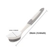 Dish Scrubber, Silicone Soft Bristles Scrub Brush with Scraper Tip,