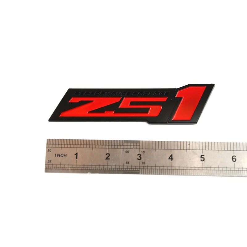 Tomilia 2pcs Z51 Performance Package Emblem Engine Hood 3D Badge