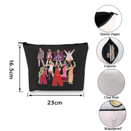American Pop Singer Gift Lyric Album Gift Music Fans Gift Zipper Pouch Makeup Bag (K-Perry CA)