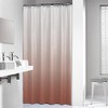 Sealskin Blend Shower Curtain, 180 x 200 cm, Dark Pink/White,