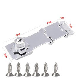 Hasp Keyed Hasp Lock Hinge Safety Hasp Lock in Zinc Plated Hardened Steel